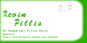 kevin pillis business card